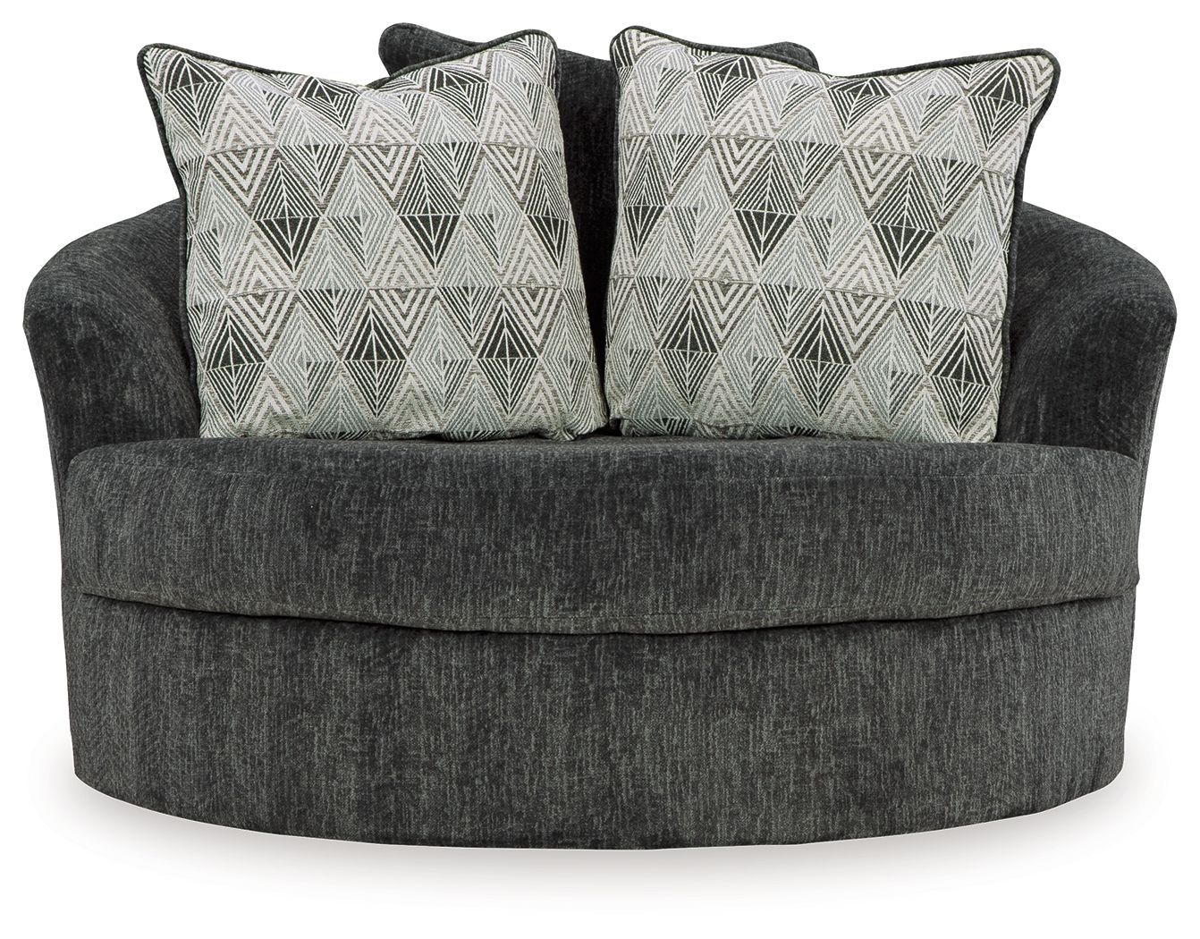 Biddeford - Oversized Swivel Accent Chair - Shadow - Image 4