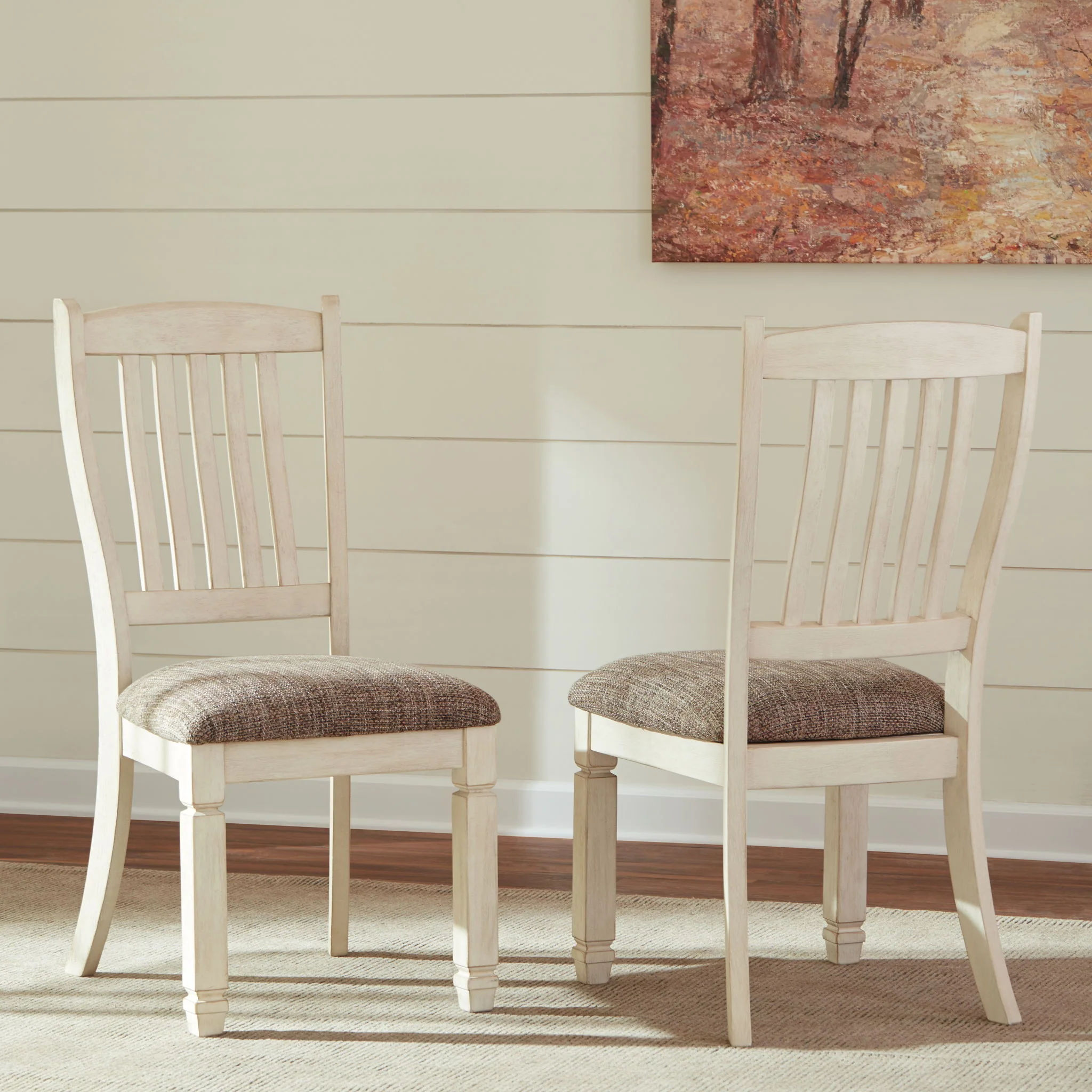 Bolanburg - Dining UPH Side Chair (Set of 2) - Rake Back - Brown / Beige - Image 3