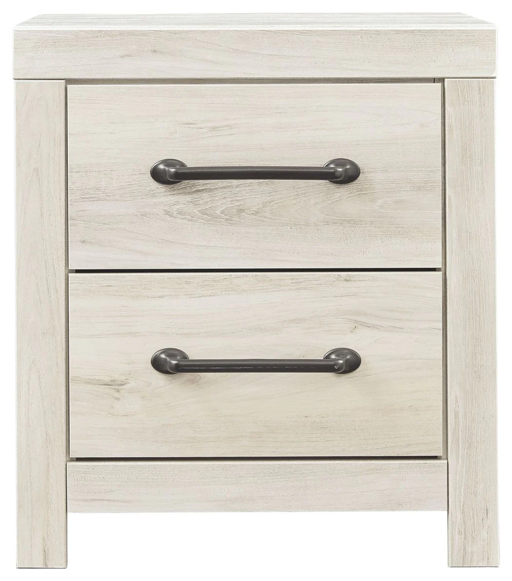 Cambeck - Two Drawer Night Stand - Whitewash - Image 4