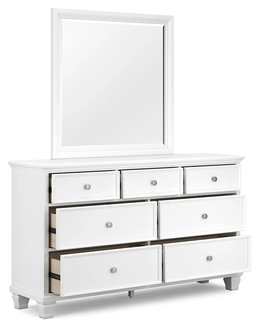Fortman - Dresser And Mirror - White - Image 3