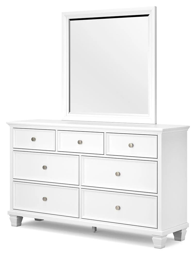 Fortman - Dresser And Mirror - White - Image 4