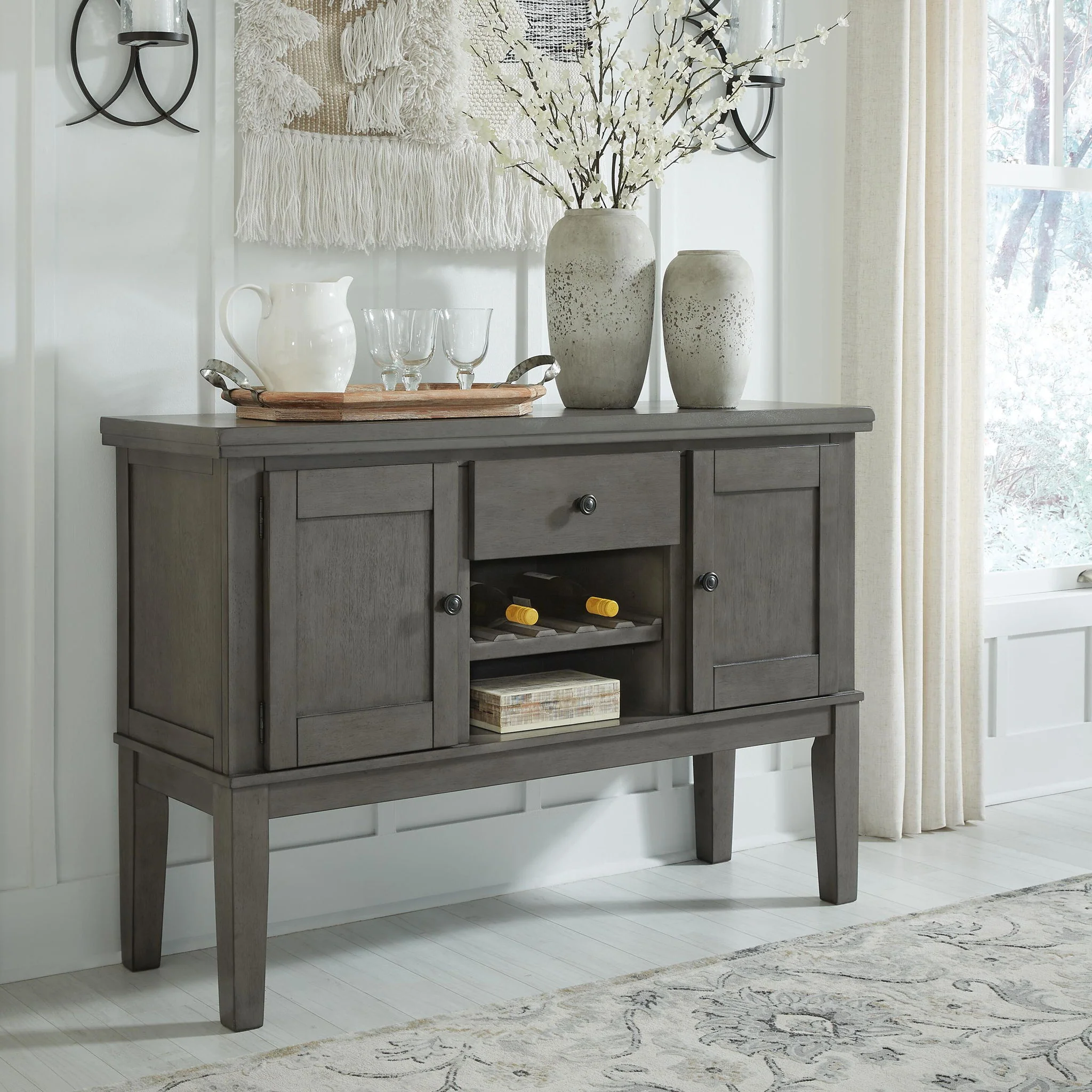 Hallanden - Dining Room Server - Gray - Image 4