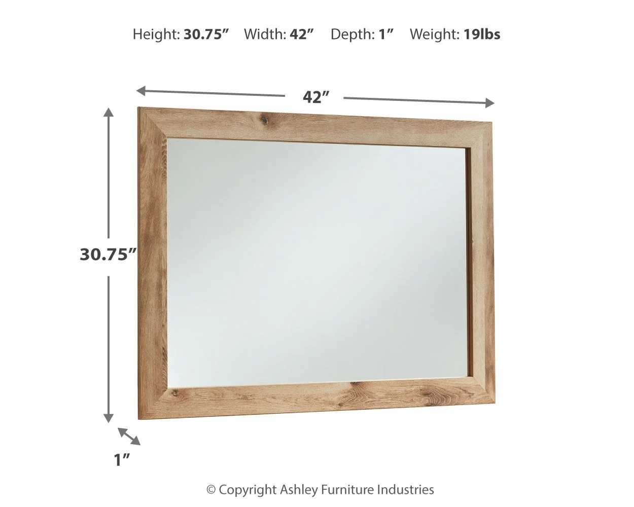 Hyanna - Bedroom Mirror - Tan Brown - Image 4