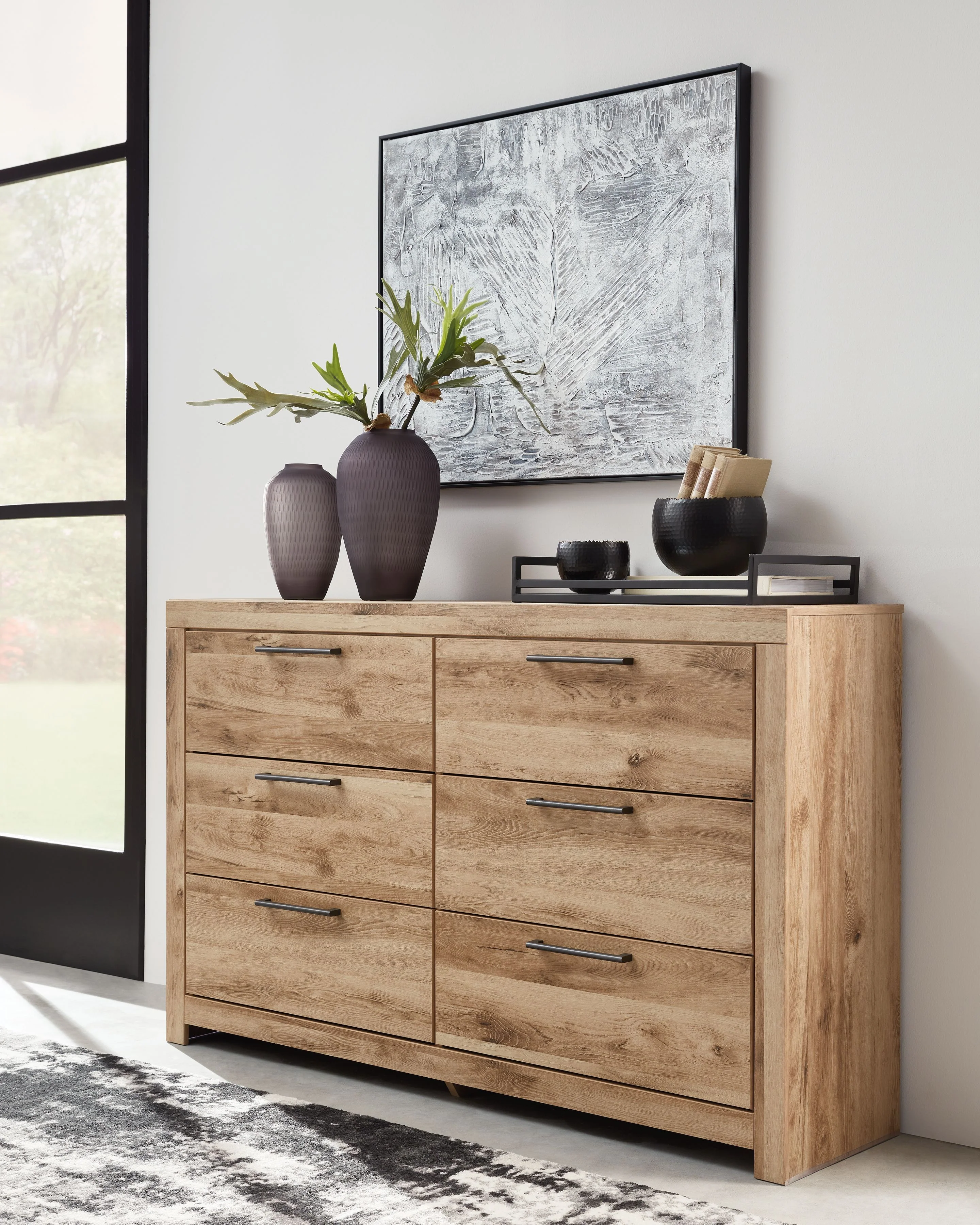 Hyanna - Six Drawer Dresser - Tan Brown - Image 3