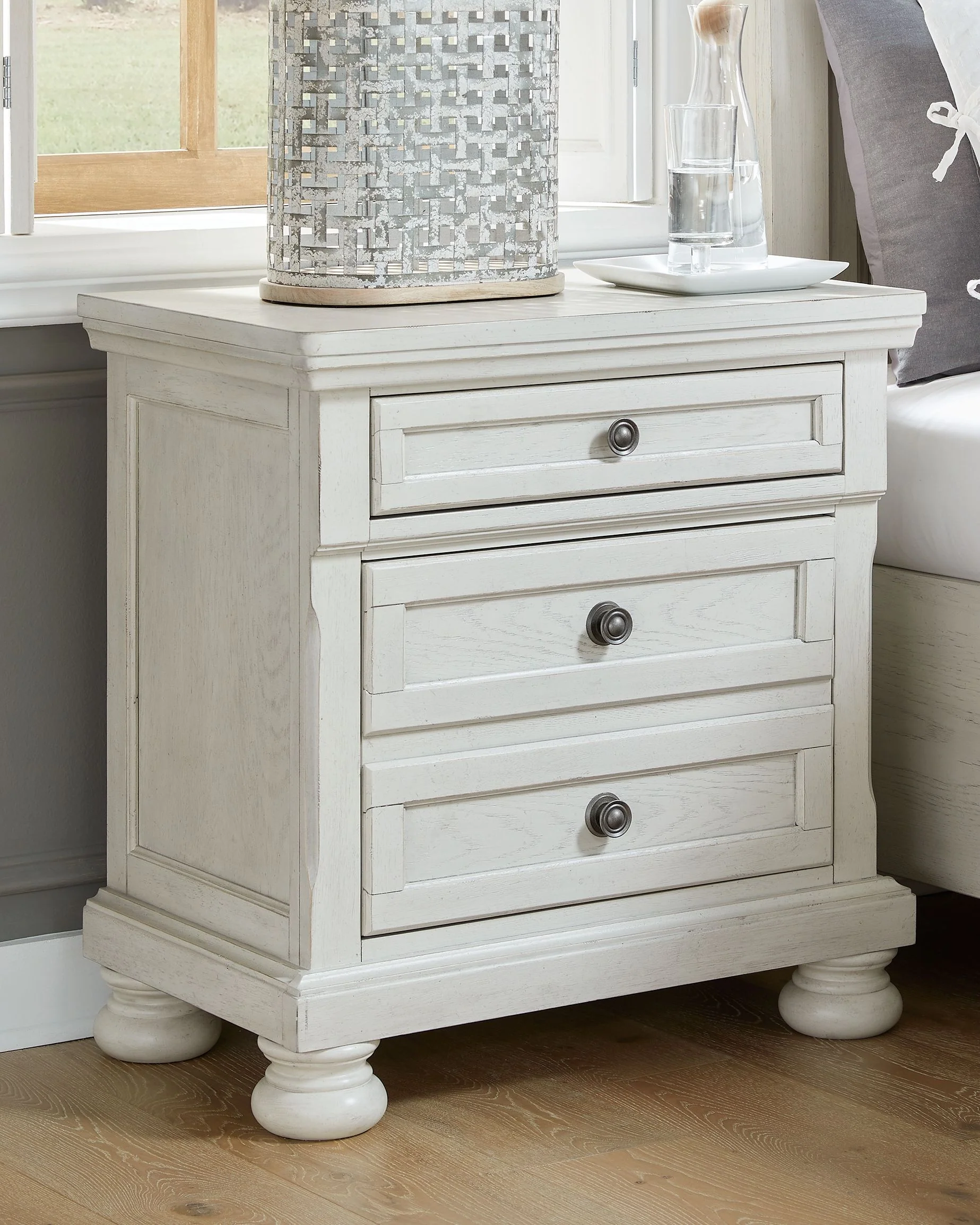 Robbinsdale - Two Drawer Night Stand - Antique White - Image 4