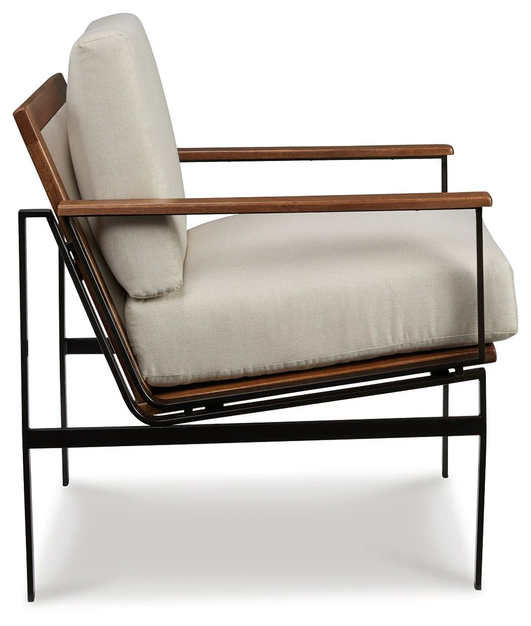 Tilden - Accent Chair - Ivory / Brown - Image 4