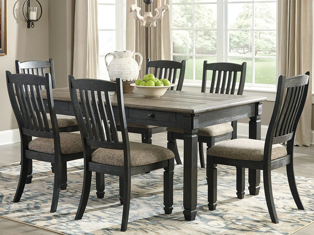 Tyler Creek - Rectangular Dining Room Table - Black / Gray - Image 3